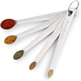 5 pcs Stainless Steel Mini Measuring Spoons