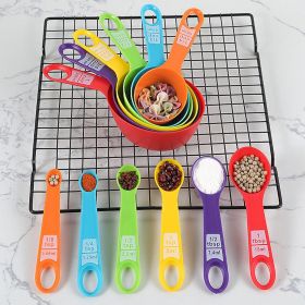 Set 12 Pieces Plastic Measuring Cup Measuring Spoon Set withScale