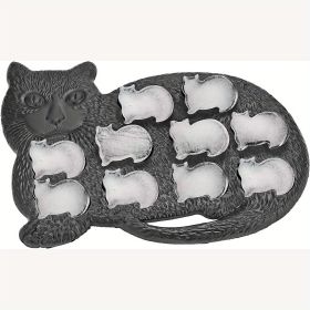 1pc Cat Shaped Silicone Ice Cube Tray Mold- 9 Cavities - Fun & Cute