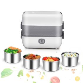 Electric Lunch Box-Stainless Steel Food Container; Heated Bento Box