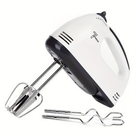 1pc 7-Speed Electric Hand Mixer - Egg Beater, Whisk, Breaker, and Stirrer