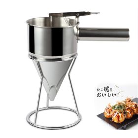 Batter Dispenser Mixer Funnel Design with Stand Rack 1000 ML