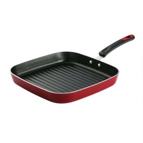 Tramontina Every Day 11 in Aluminum Nonstick Square Grill Pan Red