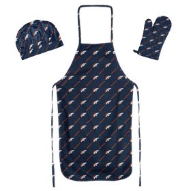 Broncos 3PC Set - Apron, Mitt & Hat