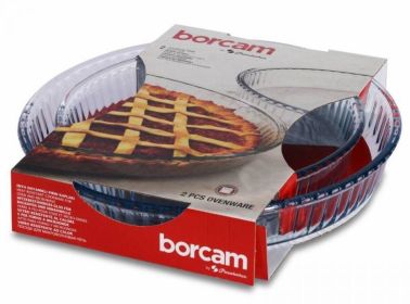 Pa?abahçe 159022 Borcam 2-Piece Round Tray Set