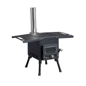 Wood Stove Black 57.5*31*37cm Outdoor Cooking