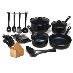 32 piece Chef's Du Jour Kitchen Cookware Flatware Combo