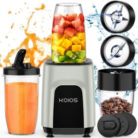 KOIOS 850W Countertop Blenders for Shakes and Smoothies; Protein; Fruit Vegetables Drinks; Coffee Grinder for Beans; 11-Piece