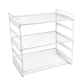 3-Tier Adjustable Storage Shelf, White