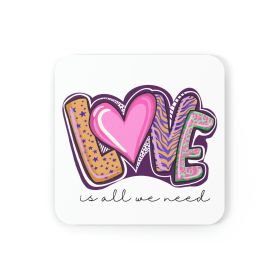 Home Decor, Coaster Set - 4 Piece Home/office, Say It Soul - Love Is All We Need