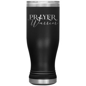 Boho Insulated Tumbler - 20oz, Prayer Warrior, Engraved, Travel Mug