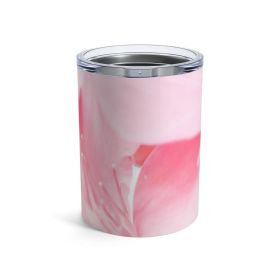 Insulated Tumbler 10oz, Pink Flower Bloom, Peaceful Spring Nature