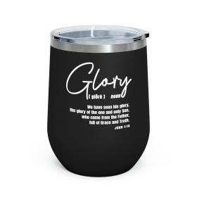 Insulated Tumbler - 12oz, Glory Christian Inspiration