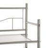 Steel 3-Shelf Storage Shelf Unit, Satin Nickel Finish