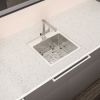 Stainless Steel Drop In Kitchen Sink - 15 Inch Drop-in Topmount Sinks 16 Gauge 15x15x9"