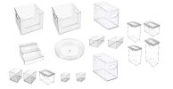 17 Piece Pantry Edit, Clear Plastic Storage System