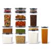 Plastic Food Storage Pantry Set of 14 Containers with Lids (28 Pieces Total)