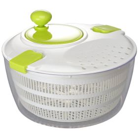 Vegetable or Fruit Quick Dryer Basket Spinner Multifunctional (Color: GREEN-C)