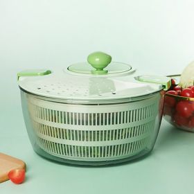 Vegetable or Fruit Quick Dryer Basket Spinner Multifunctional (Color: GREEN-A)