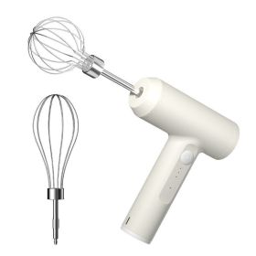 Wireless Electric Food Mixer Portable 3 Speeds Mixer (Color: White)