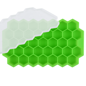 1pc Honeycomb Silicone Ice Tray 37 Grids Honeycomb Ice Tray (Color: Green)