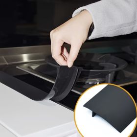 1pc Silicone Stove Gap Cover (Color: Black)