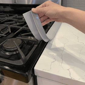 1pc Silicone Stove Gap Cover (Color: Gray)