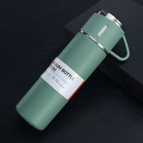 1pc/1Set Stainless Steel Insulated Water Bottle; Thermal Cup; With Gift Box Sets (Color: Green Single Cup)