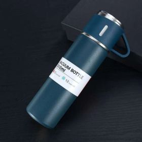 1pc/1Set Stainless Steel Insulated Water Bottle; Thermal Cup; With Gift Box Sets (Color: Blue Single Cup)