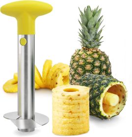 Pineapple Corer Reinforced: Thicker Blade Newness Premium (Color: Yellow)