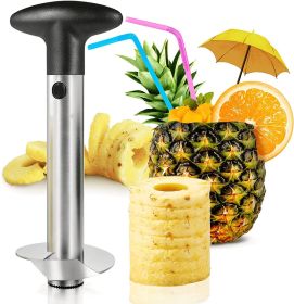 Pineapple Corer Reinforced: Thicker Blade Newness Premium (Color: Black)