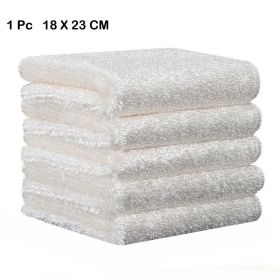 Anti-grease Wiping Rags Kitchen Soft Super Absorbent Bamboo Microfiber Cleaning Cloth Home Washing Dish Kitchen Cleaning Towel (Specification: 1 Pc, Color: 18 x 23CM)