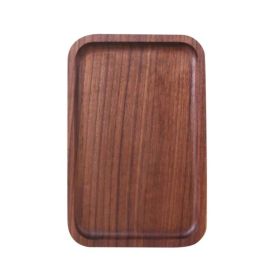 Kitchen Utensils Rectangular Serving Tray Wood Plate Tea Dishes (Color: As pic show, size: 20x13 cm)