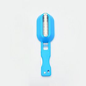 Fish Scale Remove Fish Knife Cleaning Seafood Tools (Color: Blue)