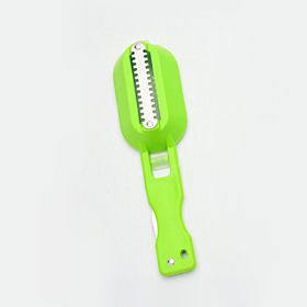 Fish Scale Remove Fish Knife Cleaning Seafood Tools (Color: Green)