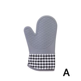 1pc Silicone Oven Mitts; Heat Insulation Pad; Nordic Style (Items: A)