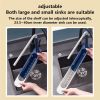 Telescopic Sink Storage Rack Holder Adjustable Telescopic 2-in-1 Sink Storage Rack Holder with Dishcloth for Home Kitchen