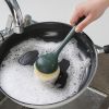 Multi-Purpose Scrubber Pads Ball with Long Handle